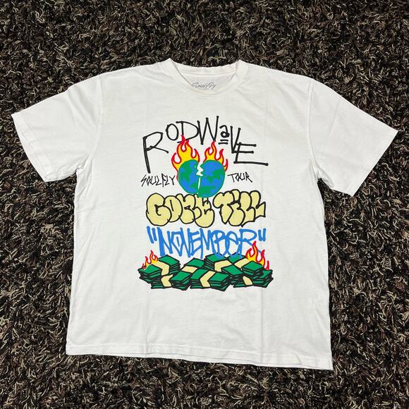 Rod Wave Soul Fly Official Tour Merch Gone Till November White Mens Sz 3XL New - Picture 1 of 4